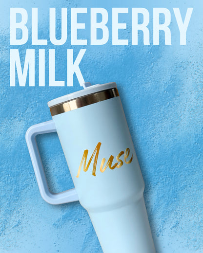 Muse Beauty Everyday Essentials™ Tumbler with Handle & Lid + 1 Straw 1200ML